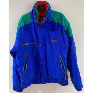 Vintage WHITE STAG Jacket Filler Polyester Lining Nylon With Zip Pocket For Mens